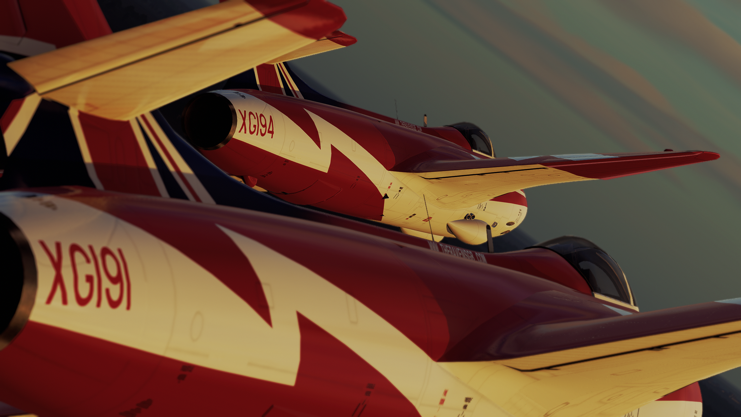 Hawker Hunter F.6 in Ravens display colours